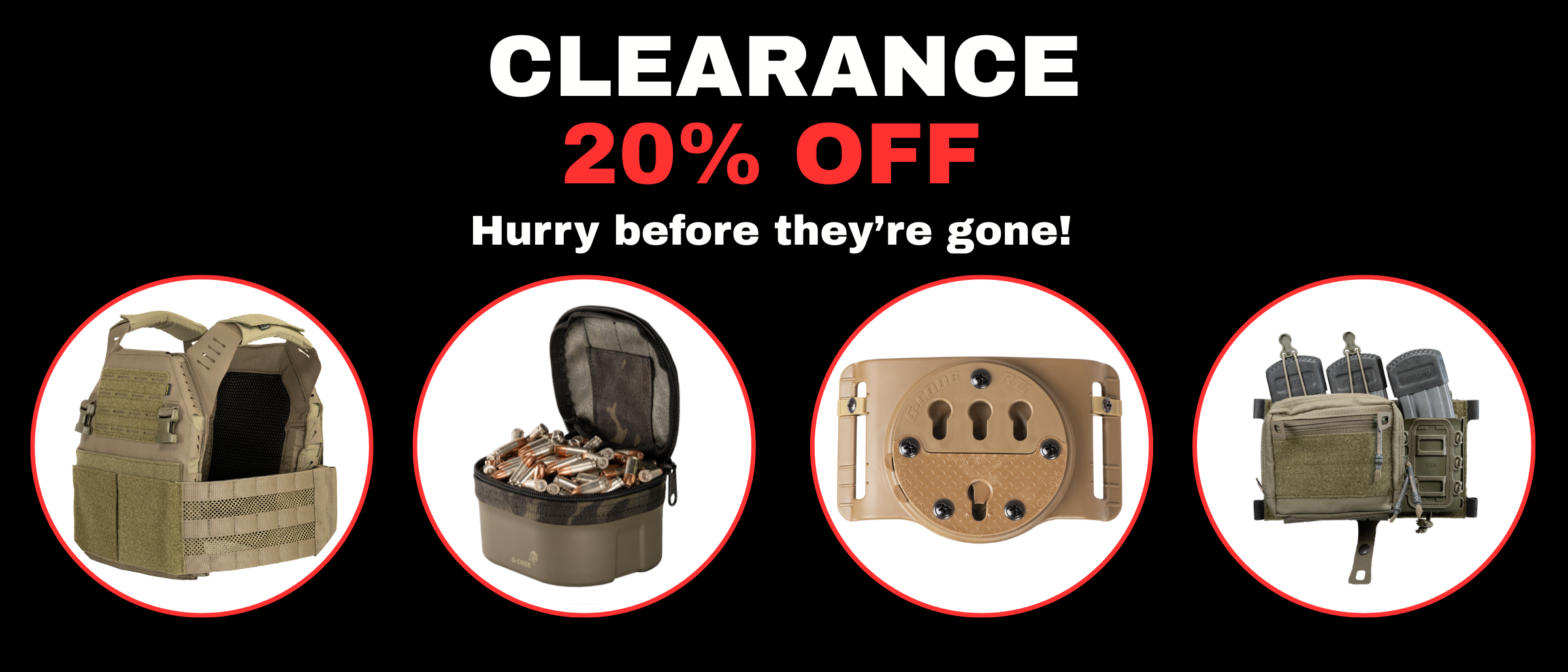 Clearance 20% OFF